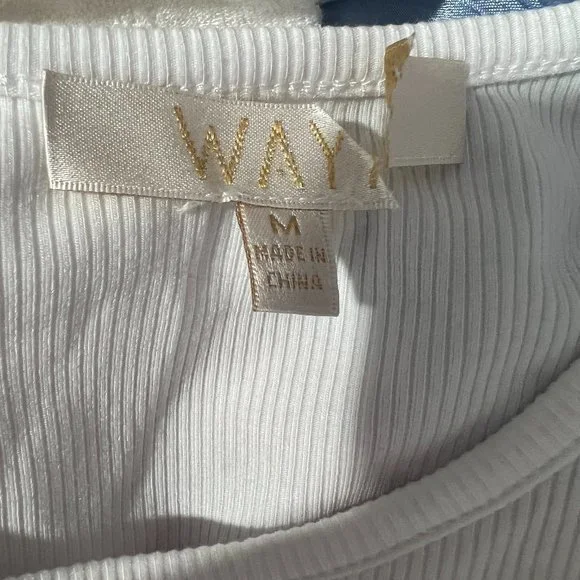 NWOT WAYF‎ Jayce Ruched Racer Tank (M) - Picture 7 of 11